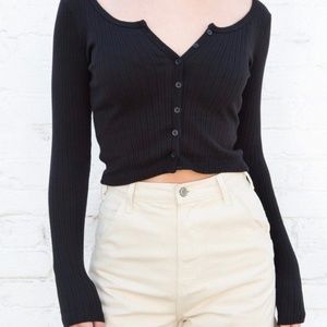 Brandy Melville Zelly Ribbed Long Sleeve Top